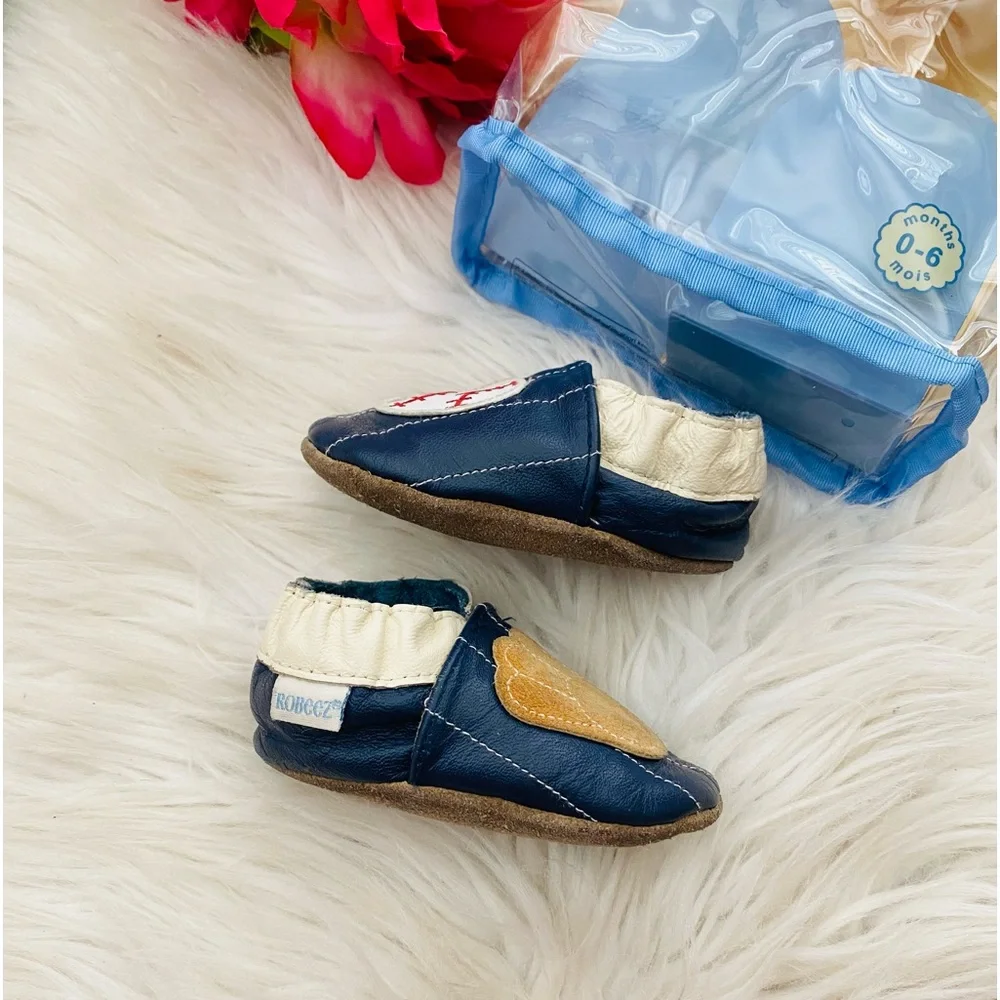 Robeez Baby Baseball Moccasins